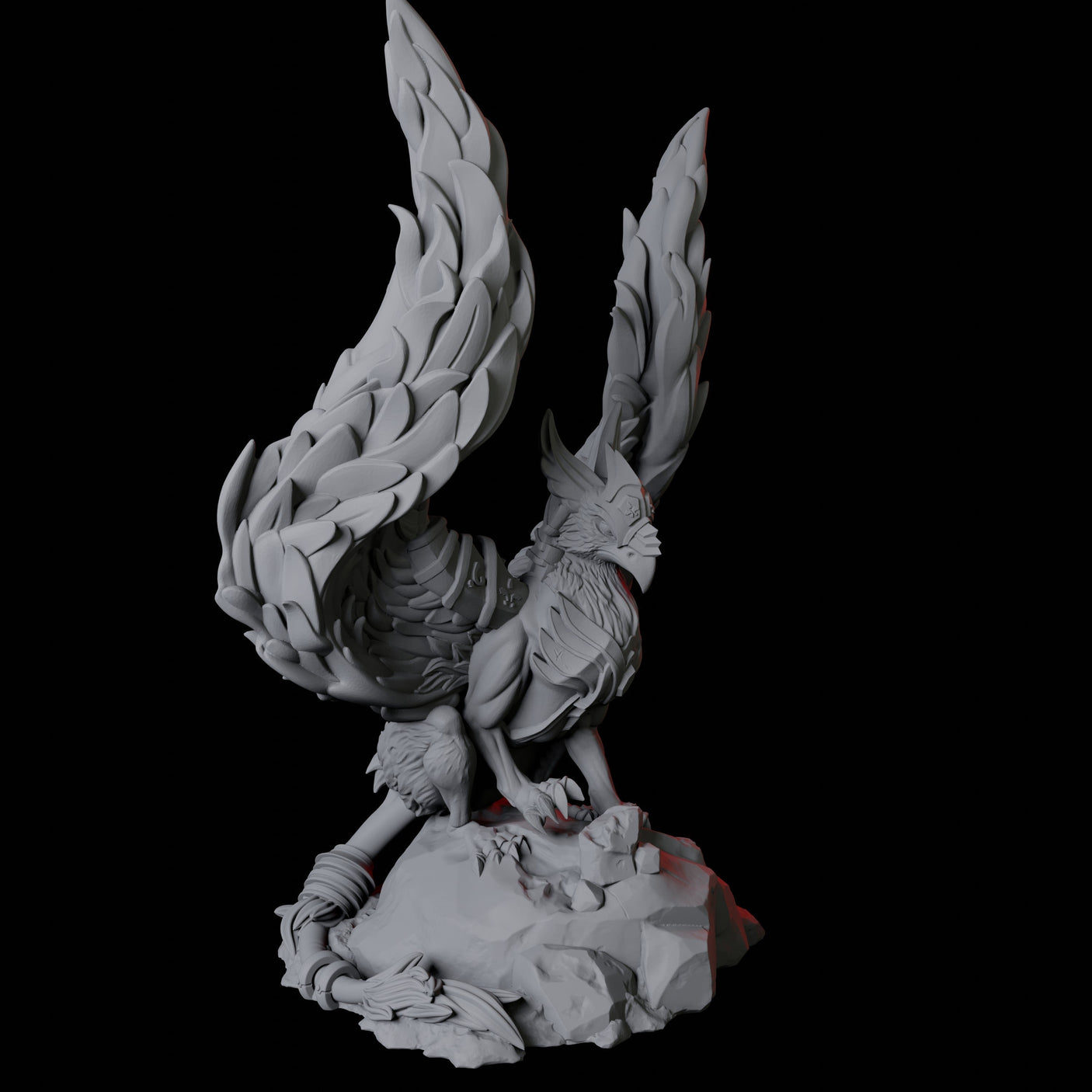 Royal Griffon Miniature for Dungeons and Dragons, Pathfinder or other TTRPGs