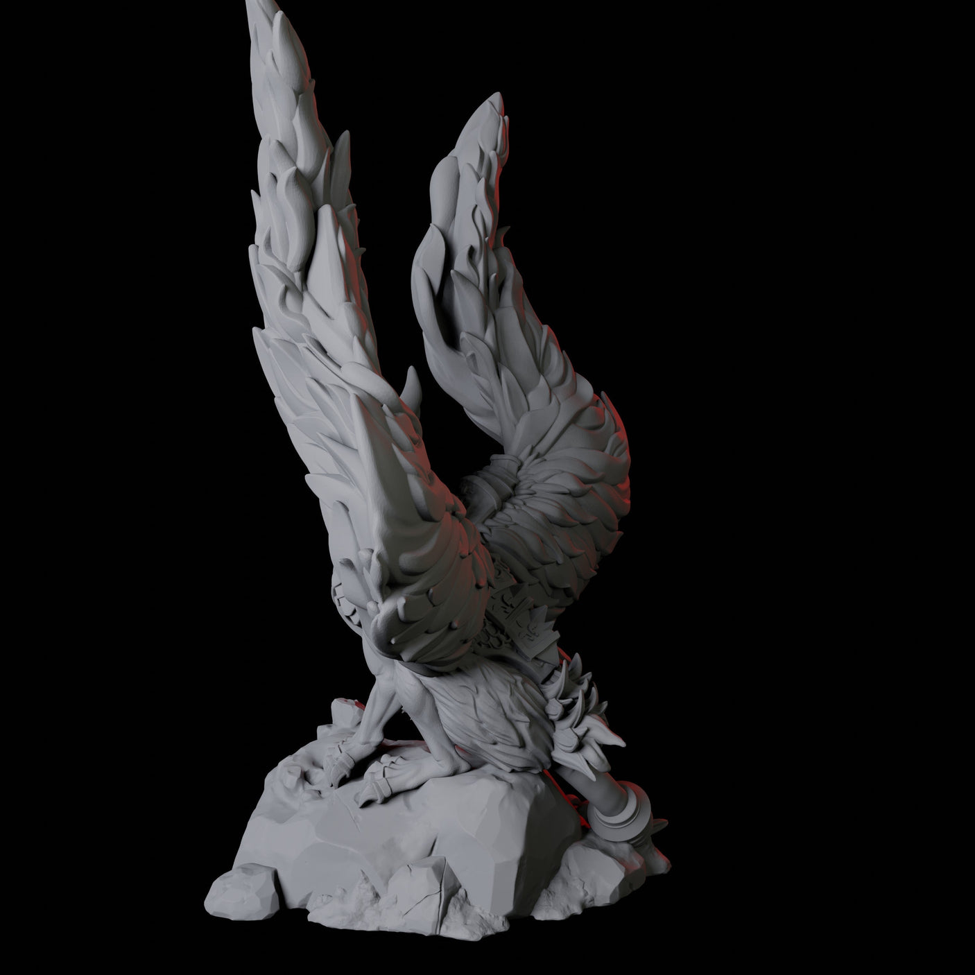 Royal Griffon Miniature for Dungeons and Dragons, Pathfinder or other TTRPGs