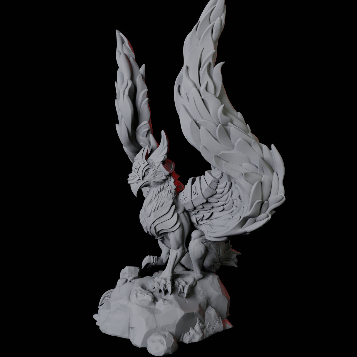 Royal Griffon Miniature for Dungeons and Dragons, Pathfinder or other TTRPGs