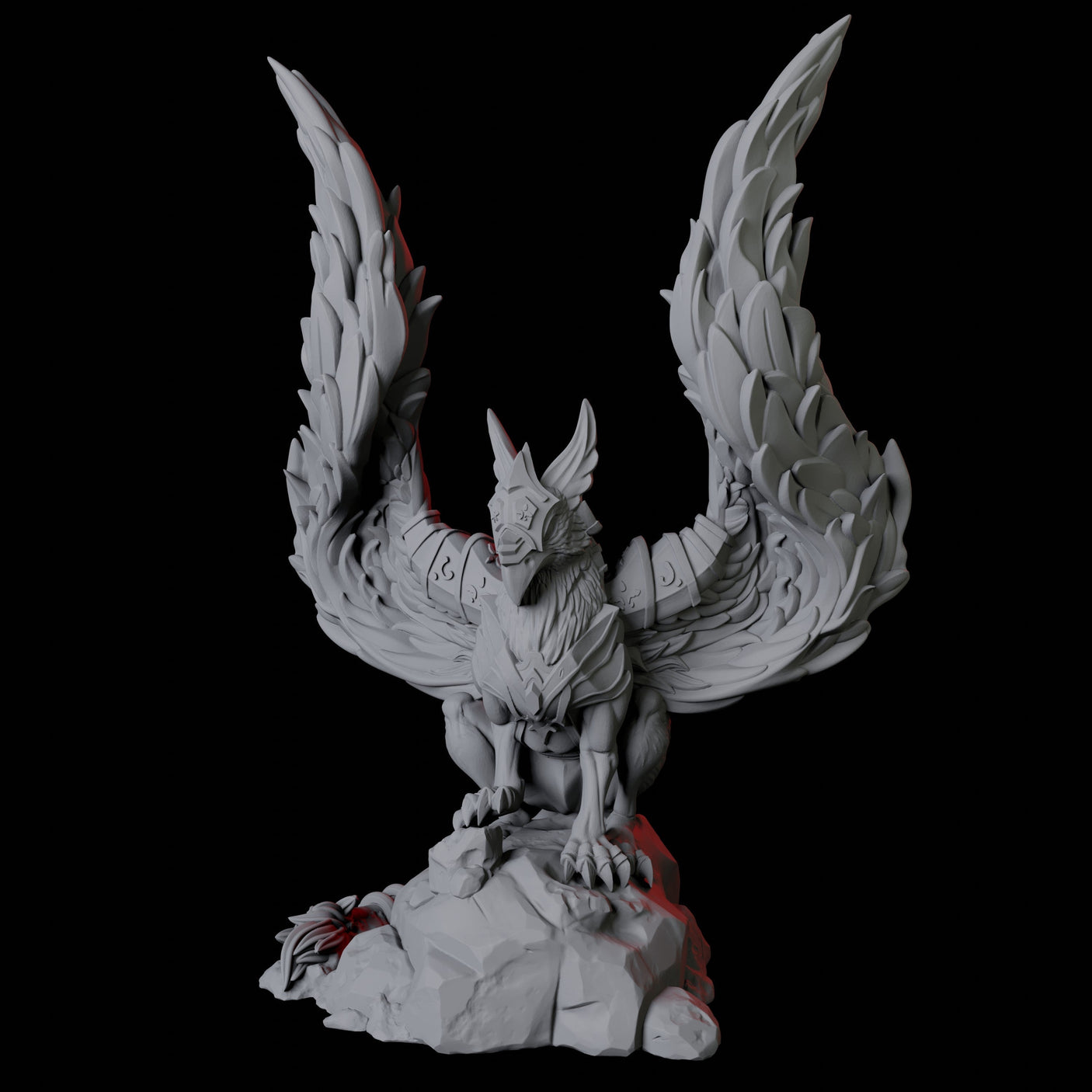 Royal Griffon Miniature for Dungeons and Dragons, Pathfinder or other TTRPGs