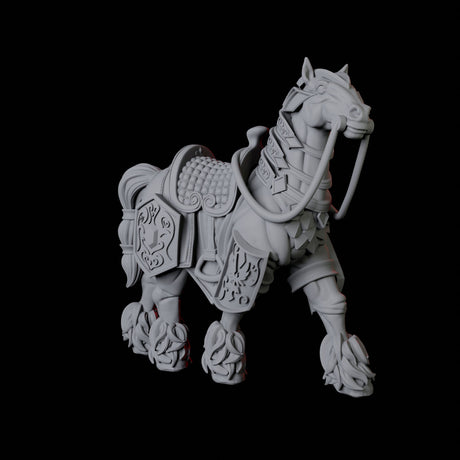 Royal Horse A Miniature for Dungeons and Dragons, Pathfinder or other TTRPGs