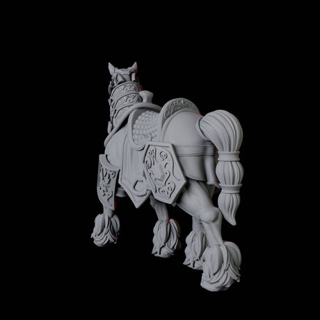 Royal Horse A Miniature for Dungeons and Dragons, Pathfinder or other TTRPGs