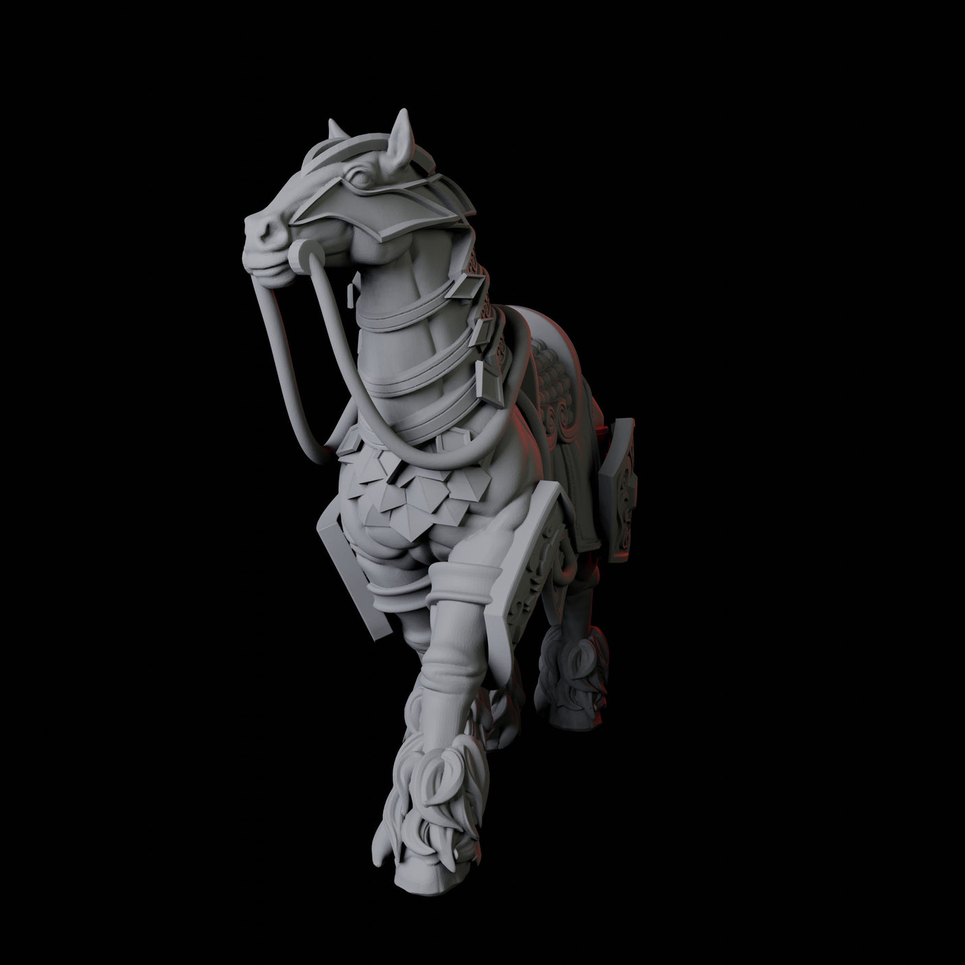 Royal Horse A Miniature for Dungeons and Dragons, Pathfinder or other TTRPGs