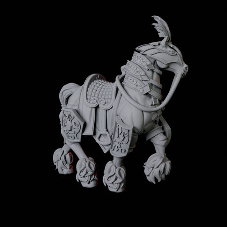 Royal Horse B Miniature for Dungeons and Dragons, Pathfinder or other TTRPGs