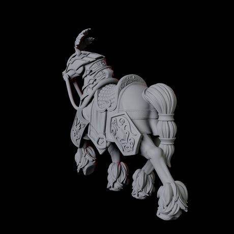Royal Horse B Miniature for Dungeons and Dragons, Pathfinder or other TTRPGs