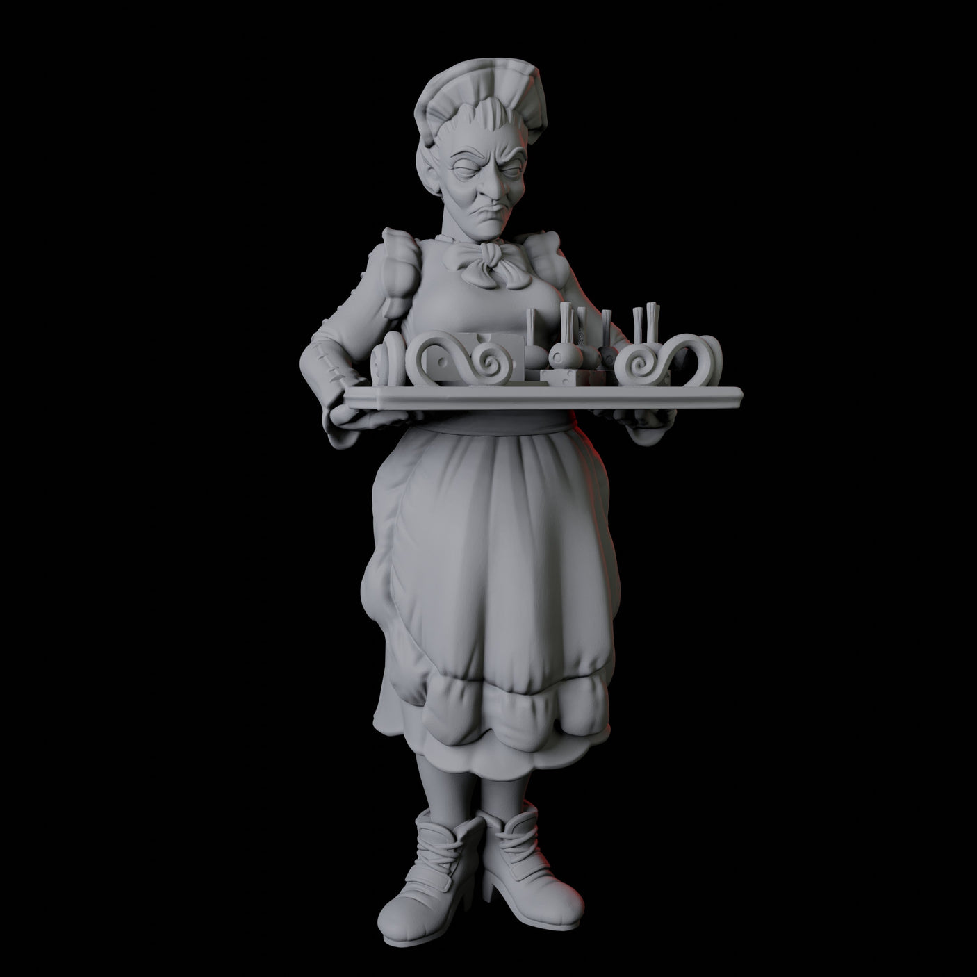 Royal Maid Miniature for Dungeons and Dragons, Pathfinder or other TTRPGs