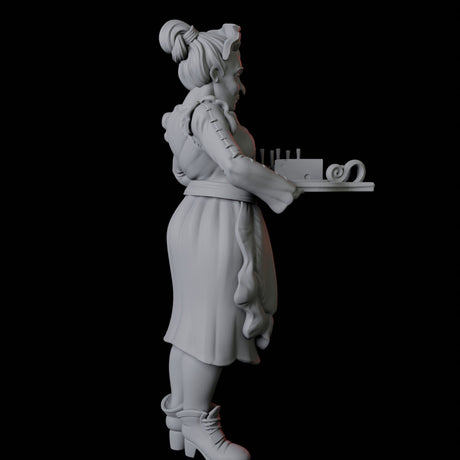 Royal Maid Miniature for Dungeons and Dragons, Pathfinder or other TTRPGs