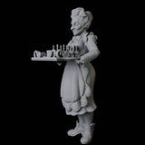 Royal Maid Miniature for Dungeons and Dragons, Pathfinder or other TTRPGs