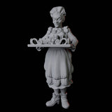 Royal Maid Miniature for Dungeons and Dragons, Pathfinder or other TTRPGs