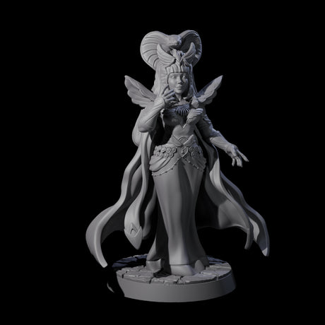 Royal Serpant Priest Miniature for Dungeons and Dragons, Pathfinder or other TTRPGs