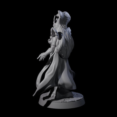 Royal Serpant Priest Miniature for Dungeons and Dragons, Pathfinder or other TTRPGs