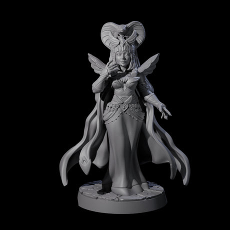 Royal Serpant Priest Miniature for Dungeons and Dragons, Pathfinder or other TTRPGs