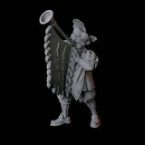 Royal Trumpeter Miniature for Dungeons and Dragons, Pathfinder or other TTRPGs