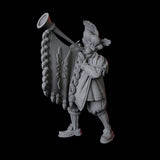 Royal Trumpeter Miniature for Dungeons and Dragons, Pathfinder or other TTRPGs