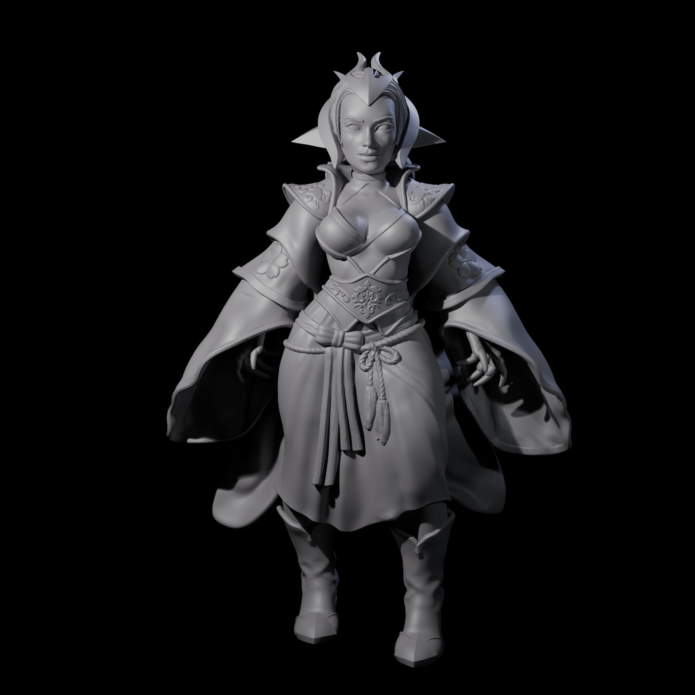 Roysia - High Priestess Miniature for Dungeons and Dragons, Pathfinder or other TTRPGs