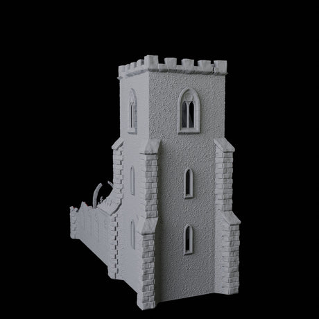 Ruined Church Dice Tower Miniature for Dungeons and Dragons, Pathfinder or other TTRPGs