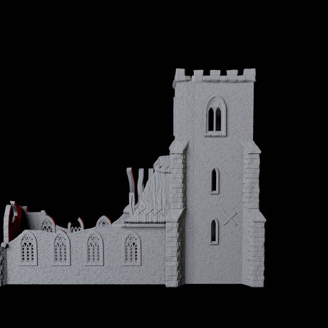 Ruined Church Dice Tower Miniature for Dungeons and Dragons, Pathfinder or other TTRPGs
