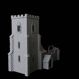 Ruined Church Dice Tower Miniature for Dungeons and Dragons, Pathfinder or other TTRPGs