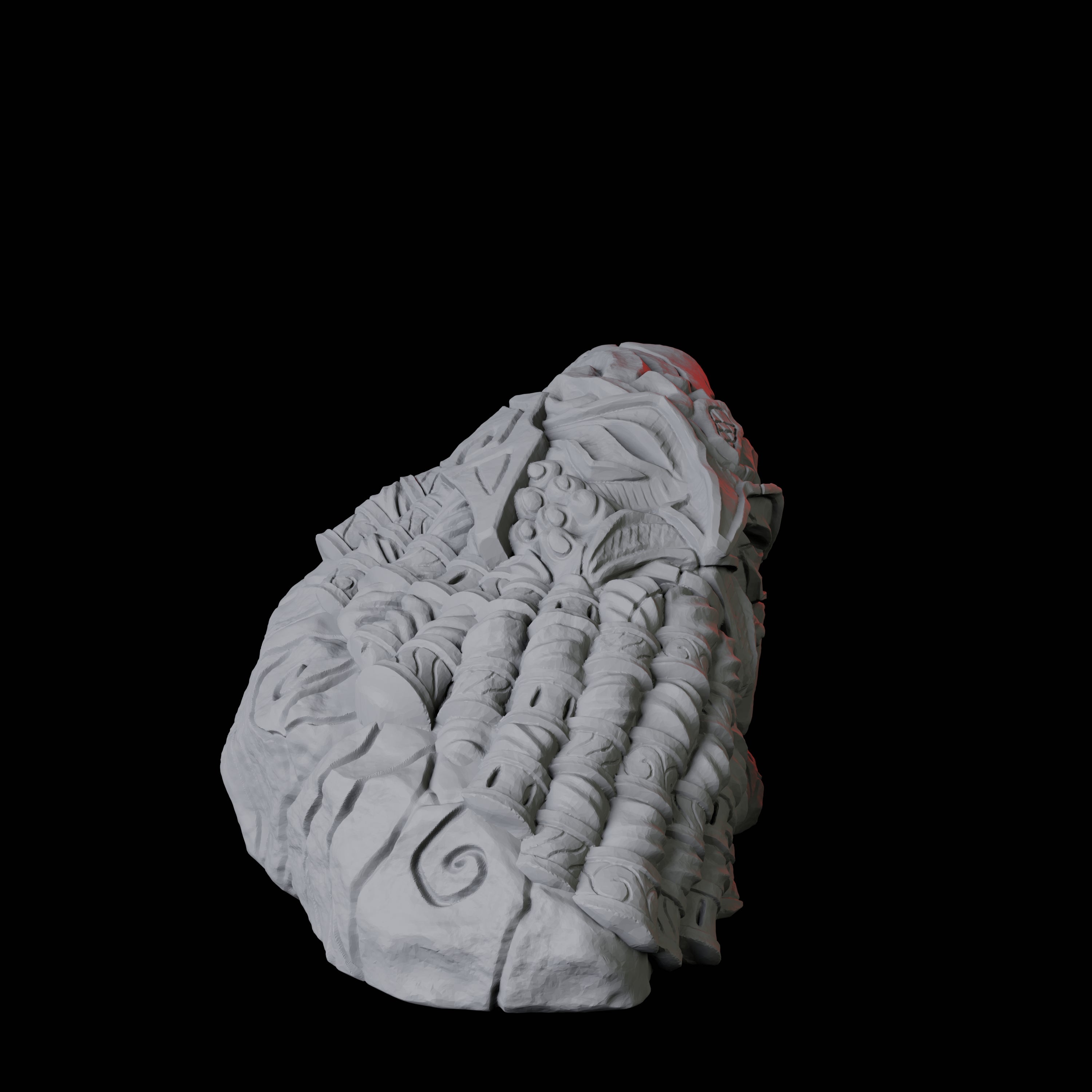 Ruined Gnome Statue Head Miniature for Dungeons and Dragons, Pathfinder or other TTRPGs