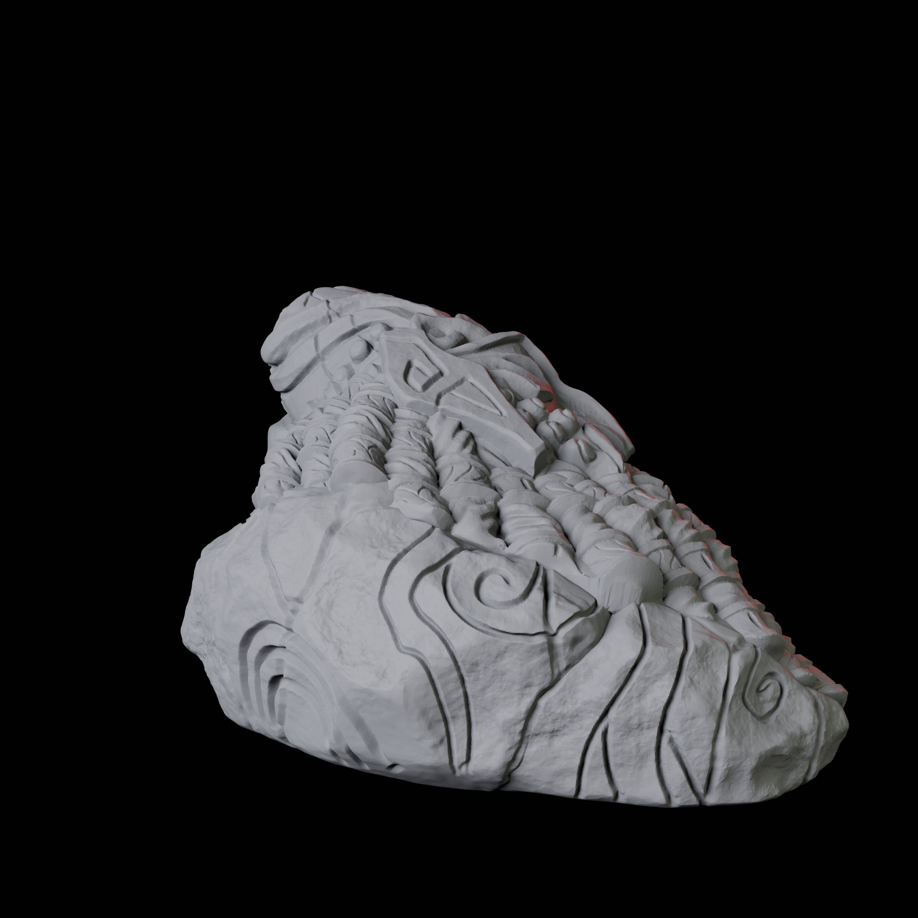 Ruined Gnome Statue Head Miniature for Dungeons and Dragons, Pathfinder or other TTRPGs