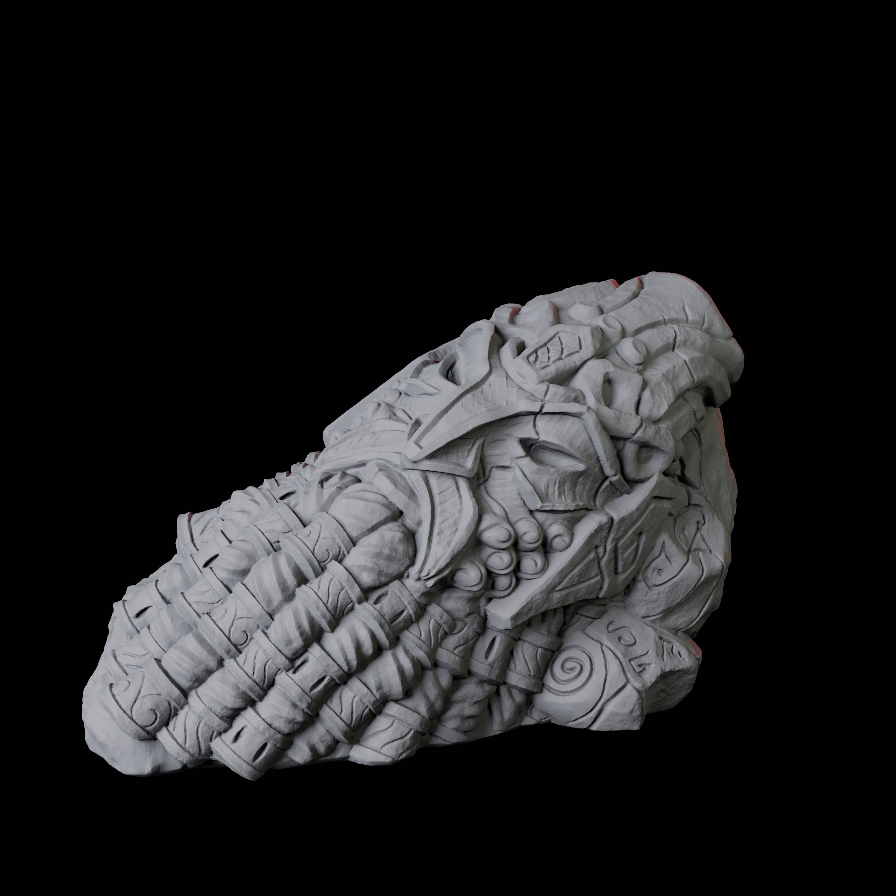 Ruined Gnome Statue Head Miniature for Dungeons and Dragons, Pathfinder or other TTRPGs