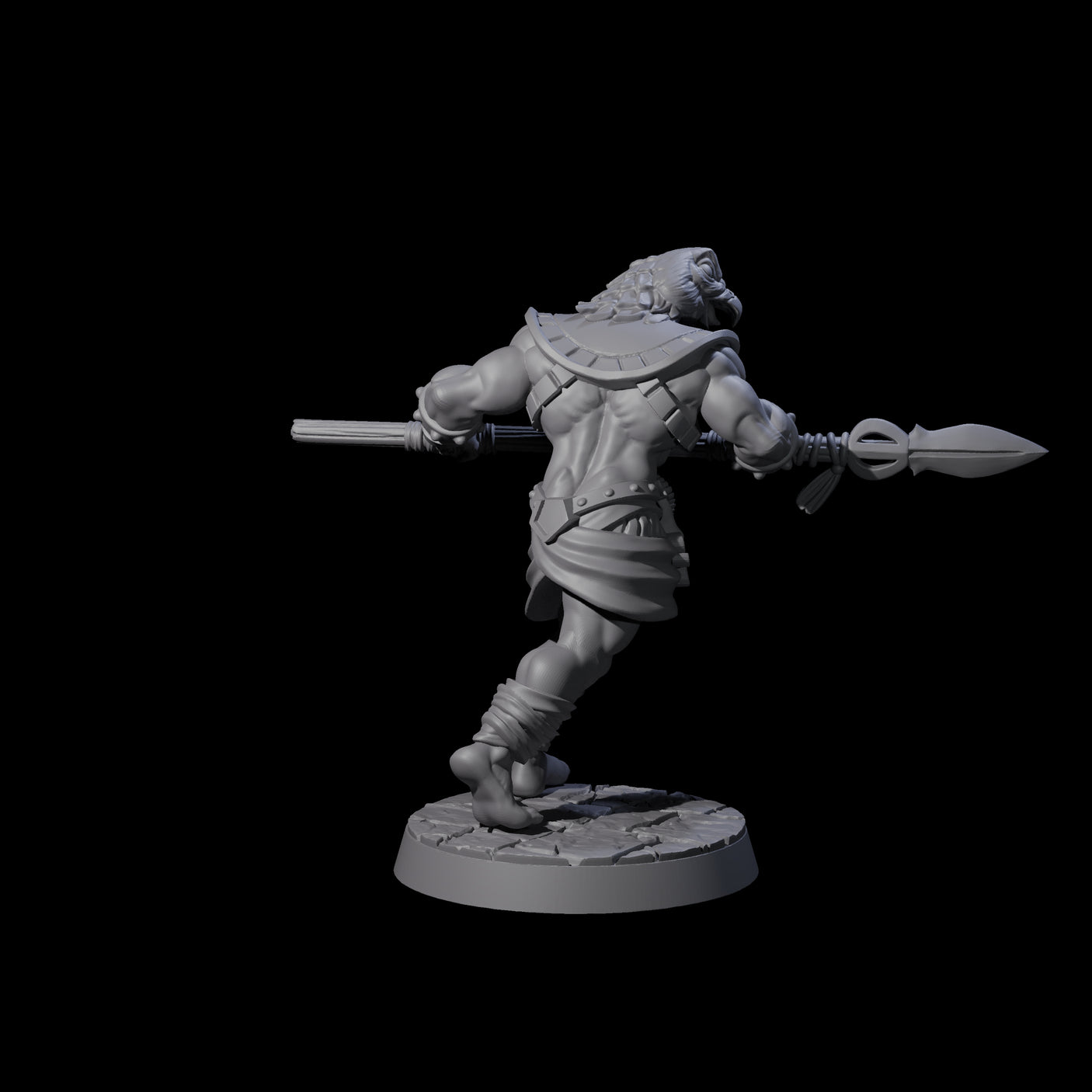 Running Aarakocra Guard B Miniature for Dungeons and Dragons, Pathfinder or other TTRPGs