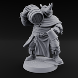 Rustic Beastman Villager A Miniature for Dungeons and Dragons, Pathfinder or other TTRPGs