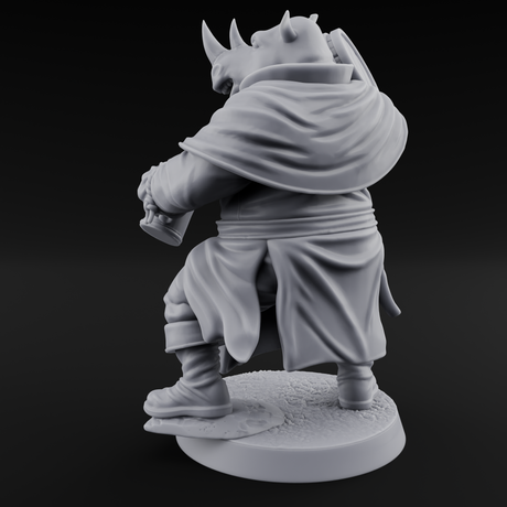 Rustic Beastman Villager A Miniature for Dungeons and Dragons, Pathfinder or other TTRPGs
