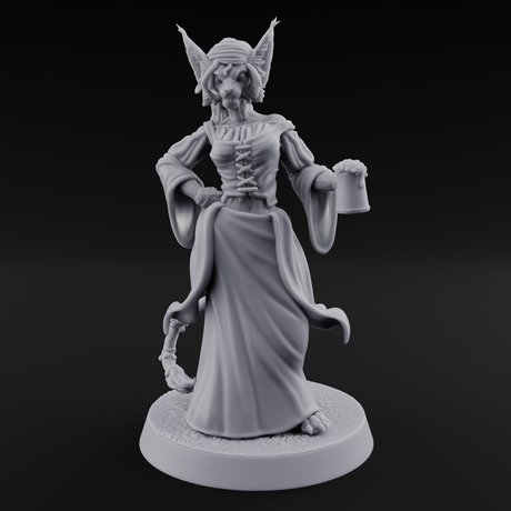 Rustic Beastman Villager B Miniature for Dungeons and Dragons, Pathfinder or other TTRPGs
