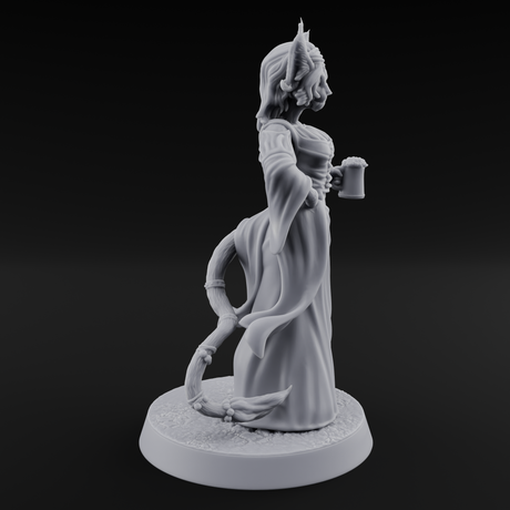 Rustic Beastman Villager B Miniature for Dungeons and Dragons, Pathfinder or other TTRPGs