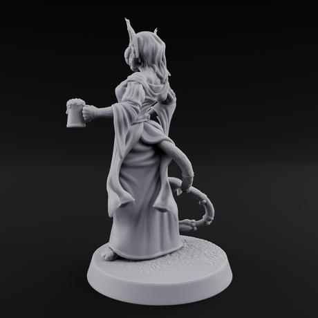 Rustic Beastman Villager B Miniature for Dungeons and Dragons, Pathfinder or other TTRPGs