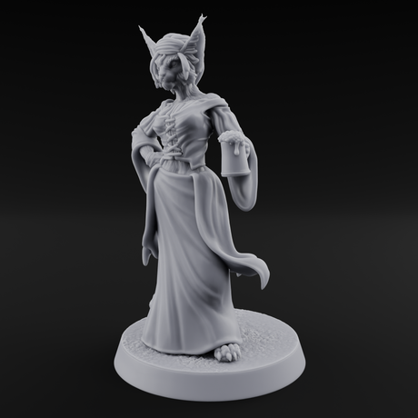 Rustic Beastman Villager B Miniature for Dungeons and Dragons, Pathfinder or other TTRPGs