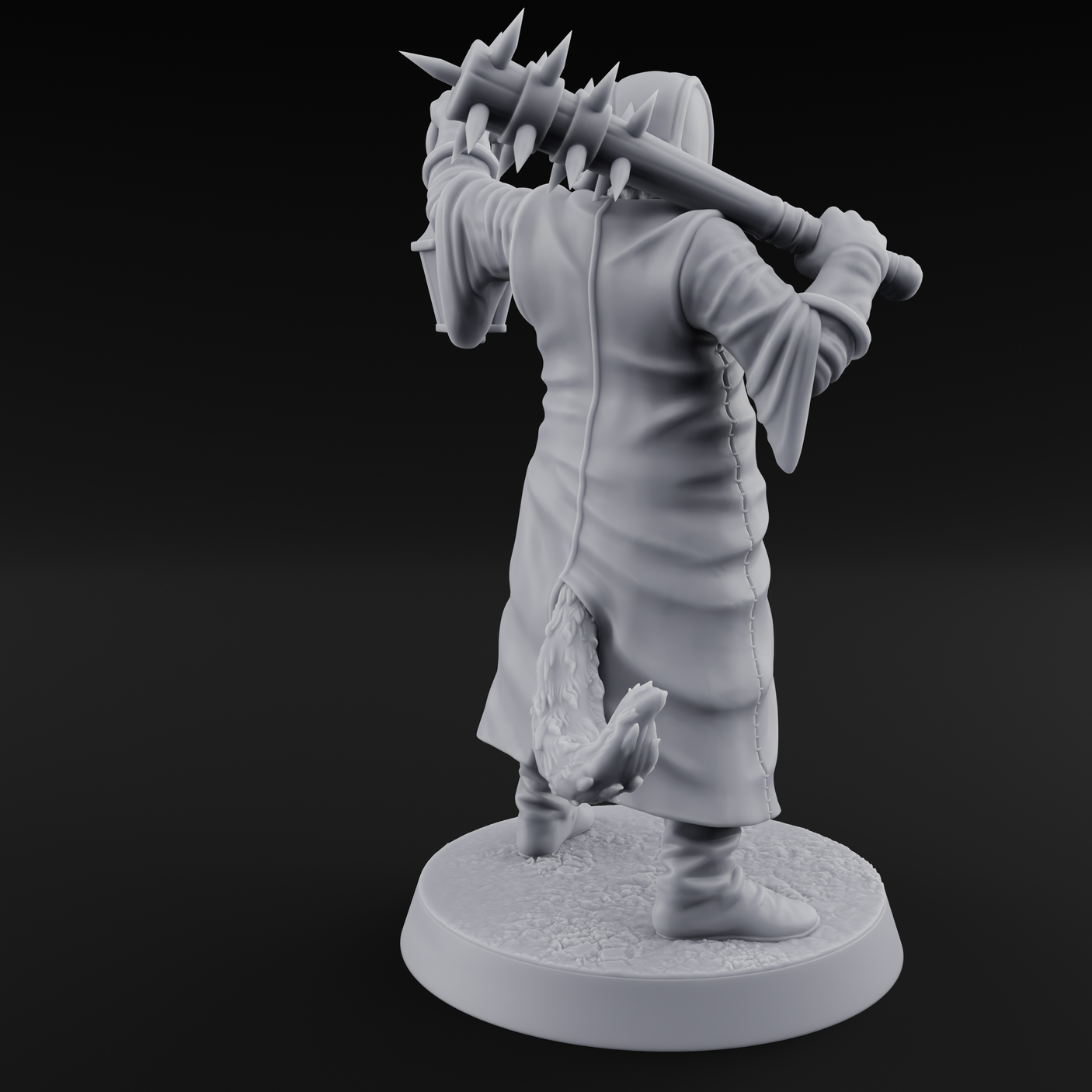 Rustic Beastman Villager C Miniature for Dungeons and Dragons, Pathfinder or other TTRPGs
