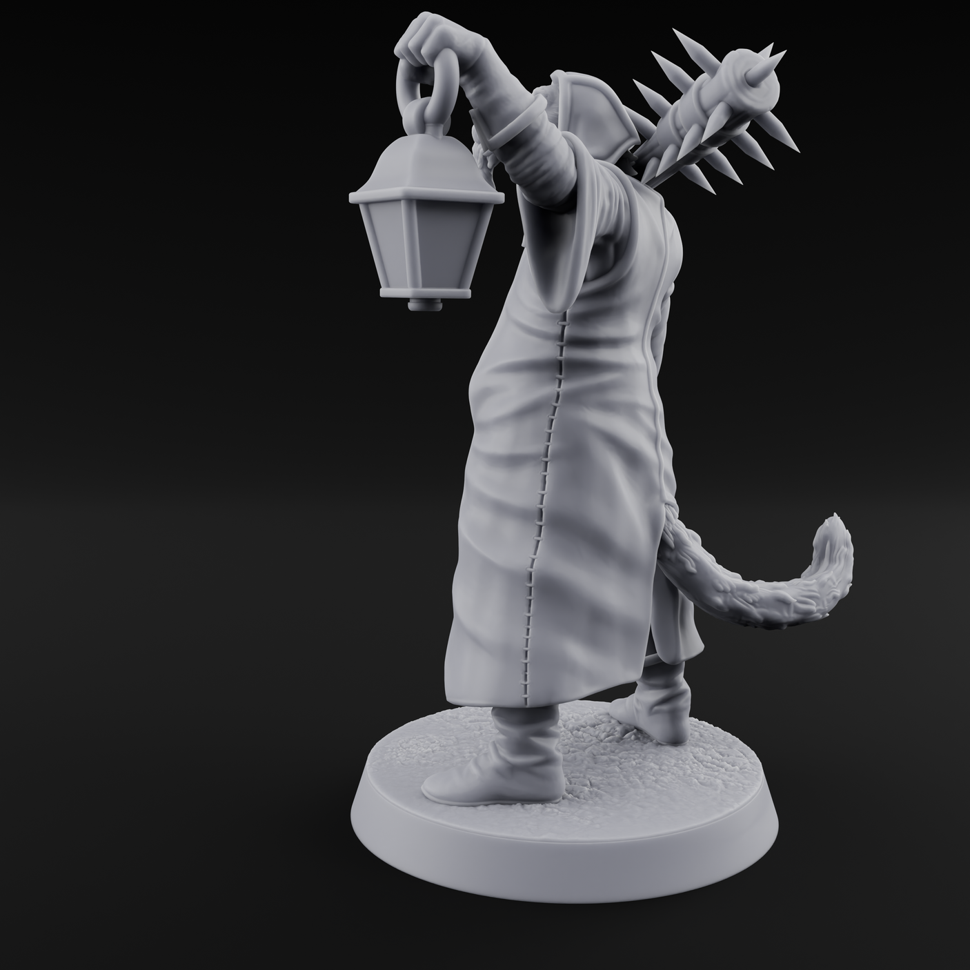 Rustic Beastman Villager C Miniature for Dungeons and Dragons, Pathfinder or other TTRPGs