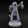 Rustic Beastman Villager C Miniature for Dungeons and Dragons, Pathfinder or other TTRPGs