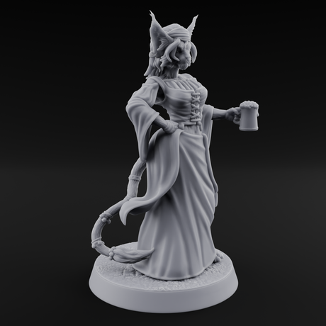 Rustic Beastman Villagers Miniature for Dungeons and Dragons, Pathfinder or other TTRPGs