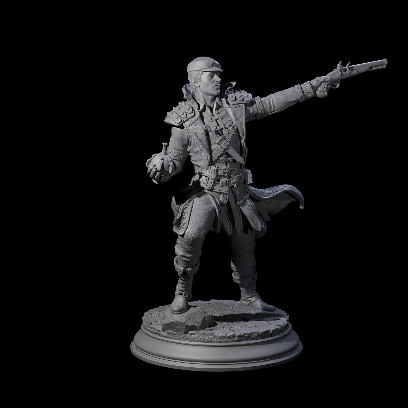 Ruthless Human Criminal A Miniature for Dungeons and Dragons, Pathfinder or other TTRPGs