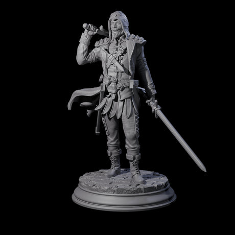 Ruthless Human Criminal B Miniature for Dungeons and Dragons, Pathfinder or other TTRPGs