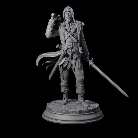 Ruthless Human Criminal B Miniature for Dungeons and Dragons, Pathfinder or other TTRPGs