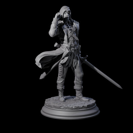 Ruthless Human Criminal B Miniature for Dungeons and Dragons, Pathfinder or other TTRPGs