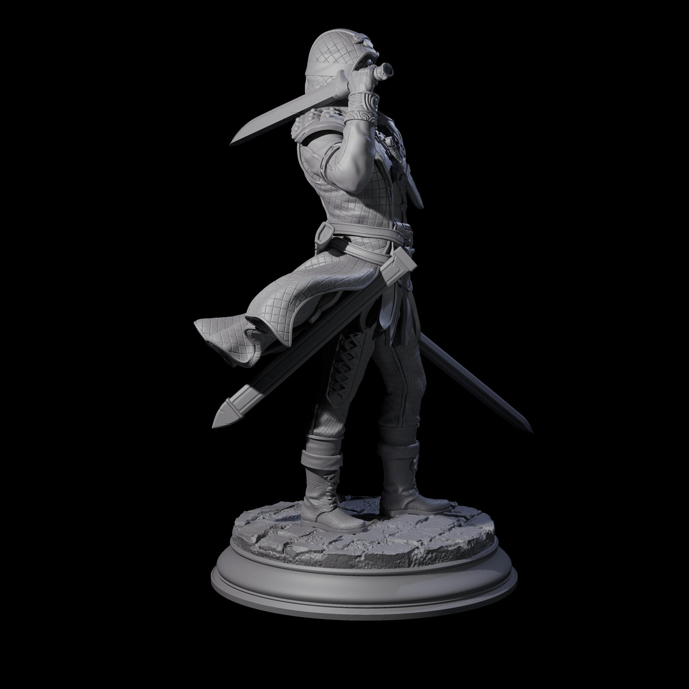 Ruthless Human Criminal B Miniature for Dungeons and Dragons, Pathfinder or other TTRPGs
