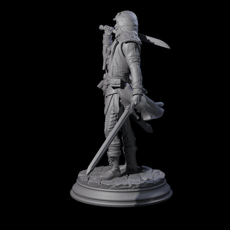 Ruthless Human Criminal B Miniature for Dungeons and Dragons, Pathfinder or other TTRPGs