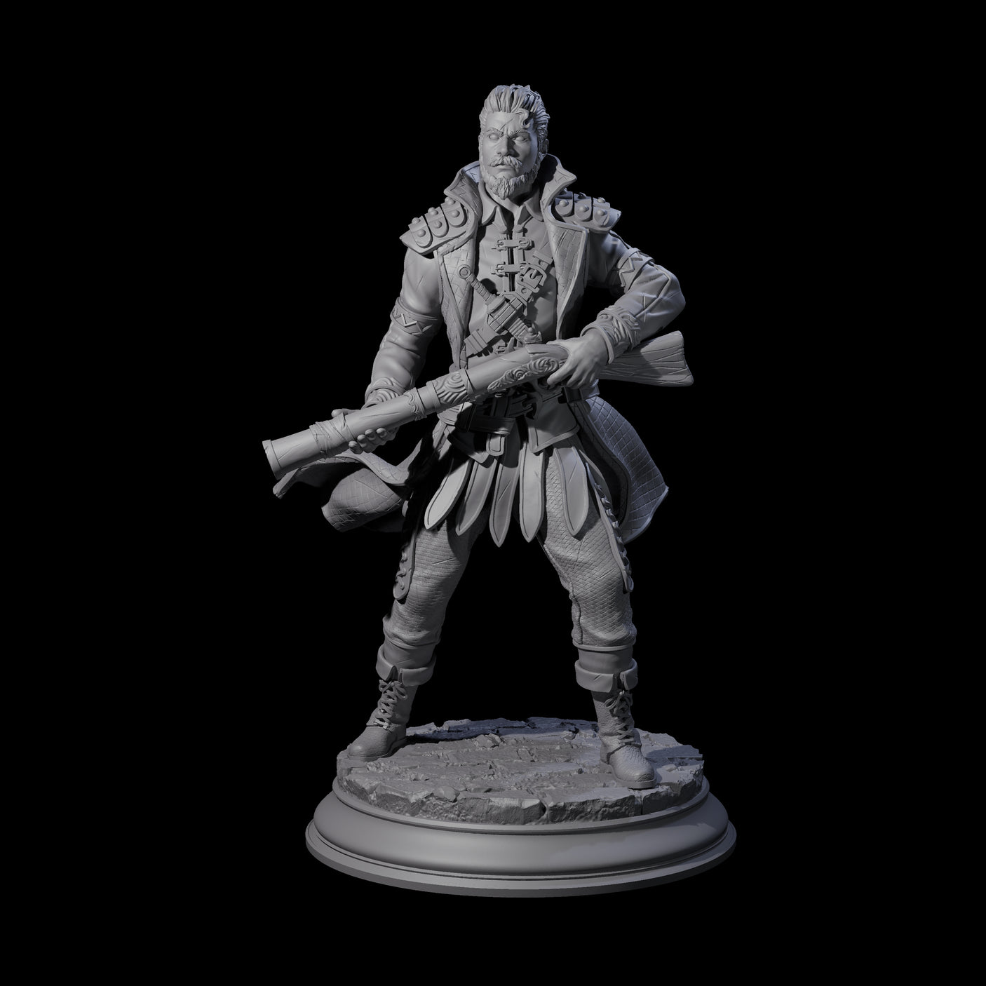 Ruthless Human Criminal C Miniature for Dungeons and Dragons, Pathfinder or other TTRPGs