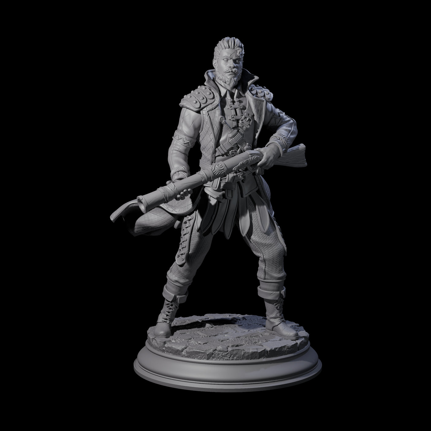 Ruthless Human Criminal C Miniature for Dungeons and Dragons, Pathfinder or other TTRPGs