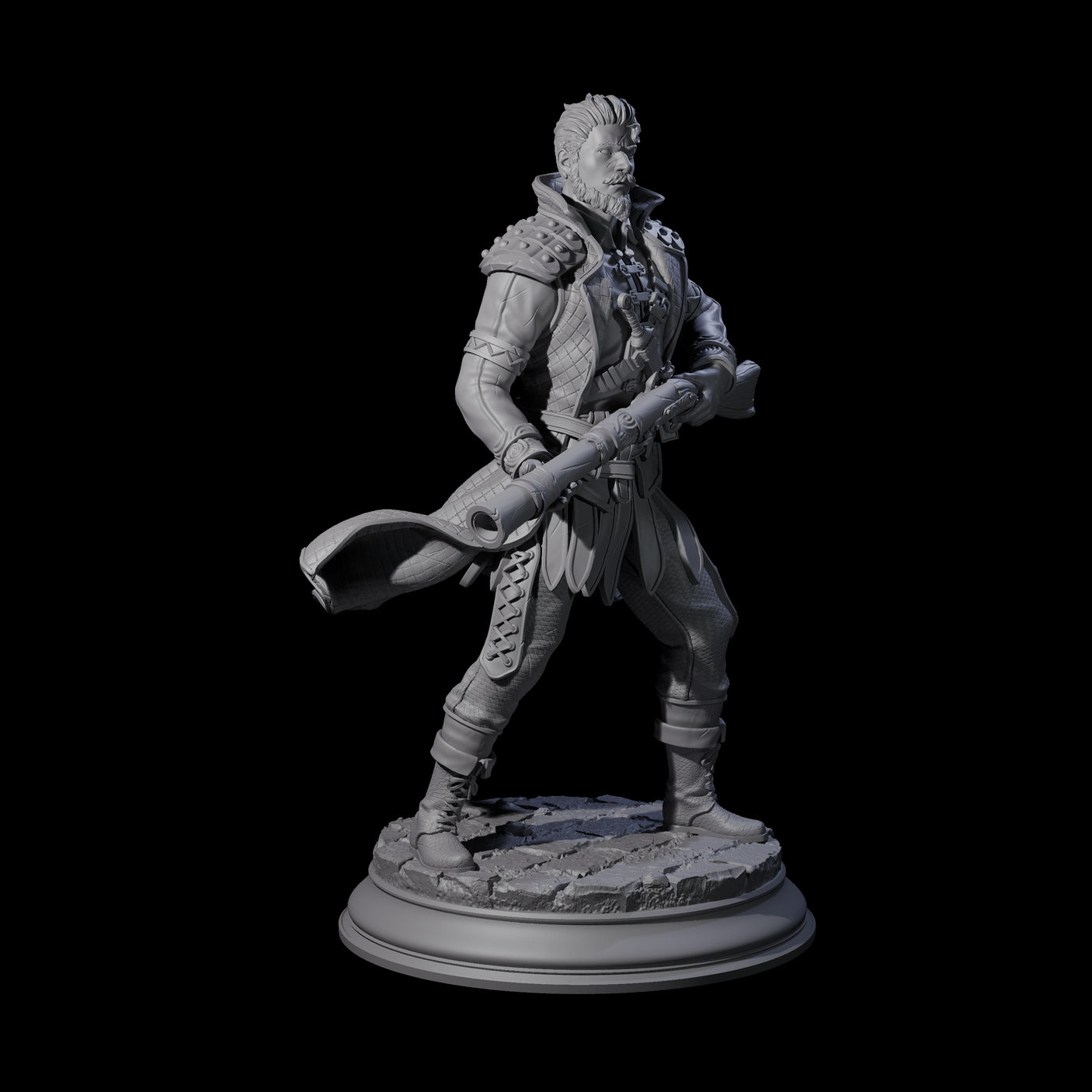 Ruthless Human Criminal C Miniature for Dungeons and Dragons, Pathfinder or other TTRPGs