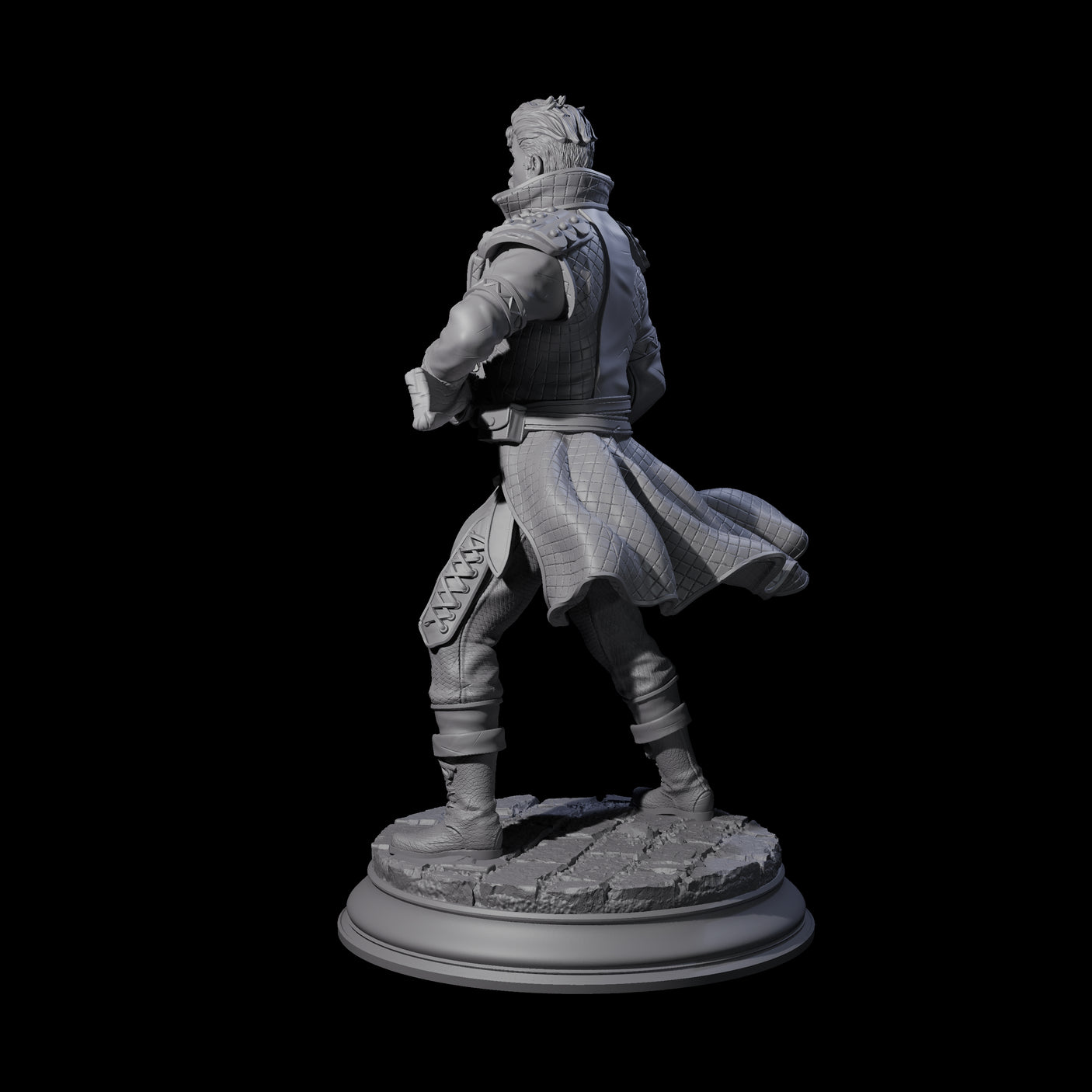 Ruthless Human Criminal C Miniature for Dungeons and Dragons, Pathfinder or other TTRPGs