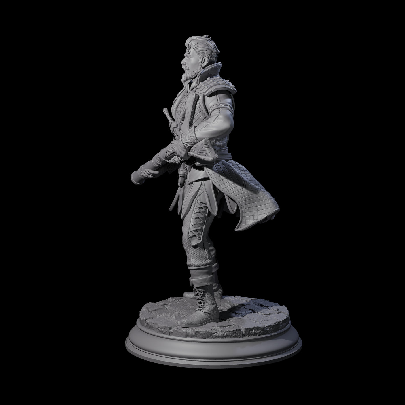 Ruthless Human Criminal C Miniature for Dungeons and Dragons, Pathfinder or other TTRPGs