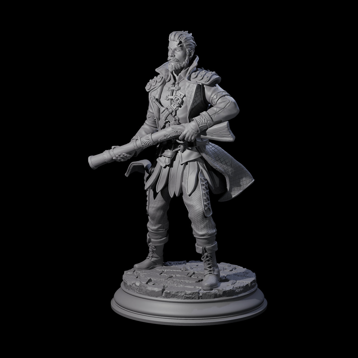 Ruthless Human Criminal C Miniature for Dungeons and Dragons, Pathfinder or other TTRPGs