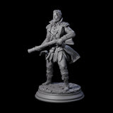 Ruthless Human Criminal C Miniature for Dungeons and Dragons, Pathfinder or other TTRPGs