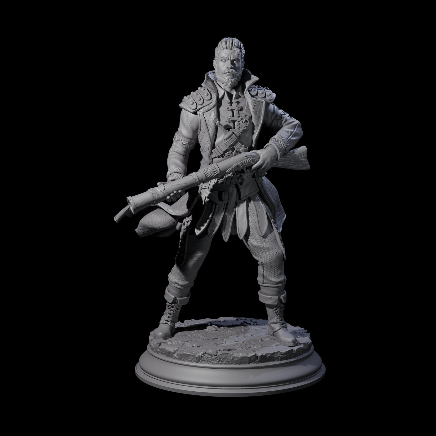 Ruthless Human Criminal C Miniature for Dungeons and Dragons, Pathfinder or other TTRPGs